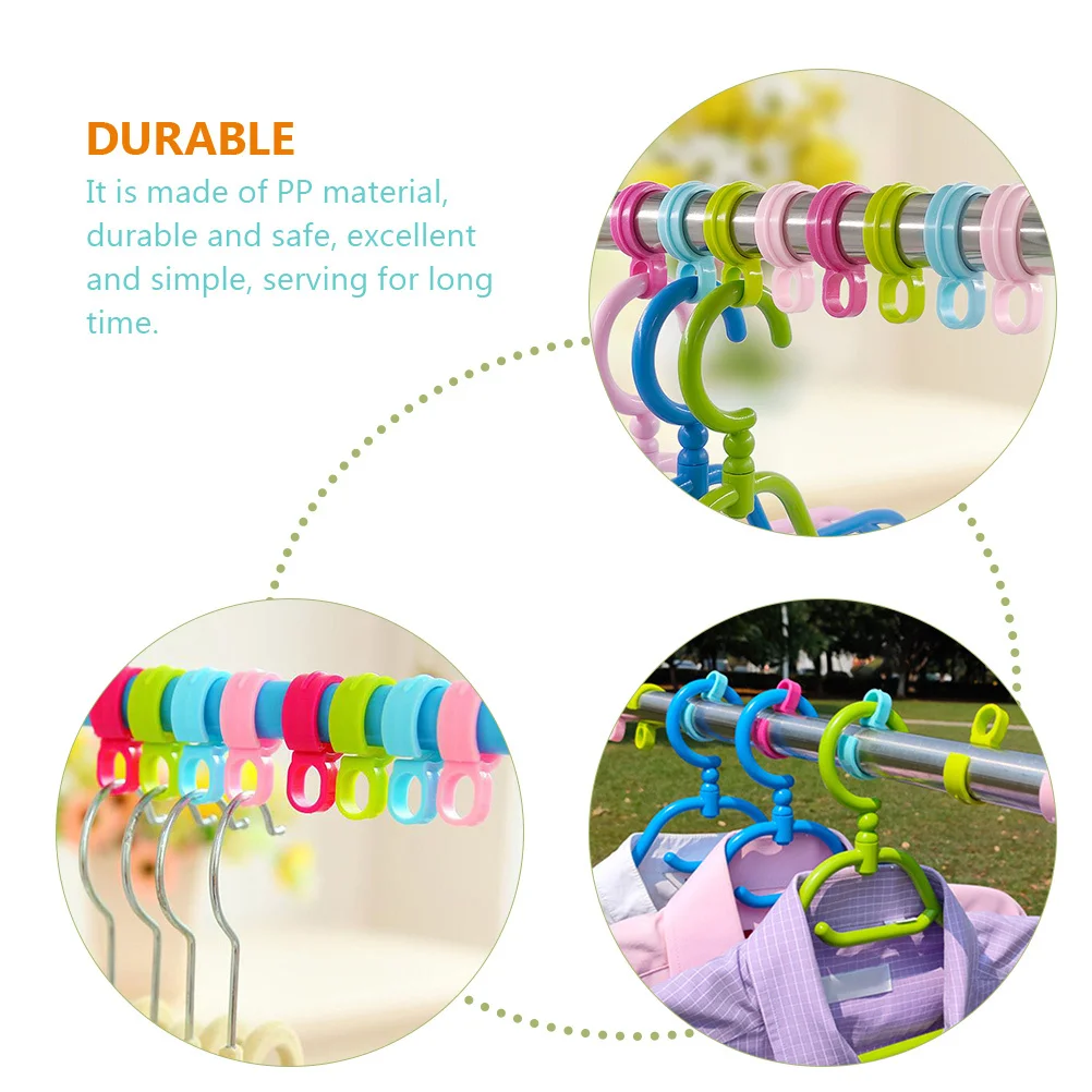 80 stuks winddichte haak voor kleerhanger antislip wasclip Pp lichtgewicht kledingstaaf ronde haken thuisopslag