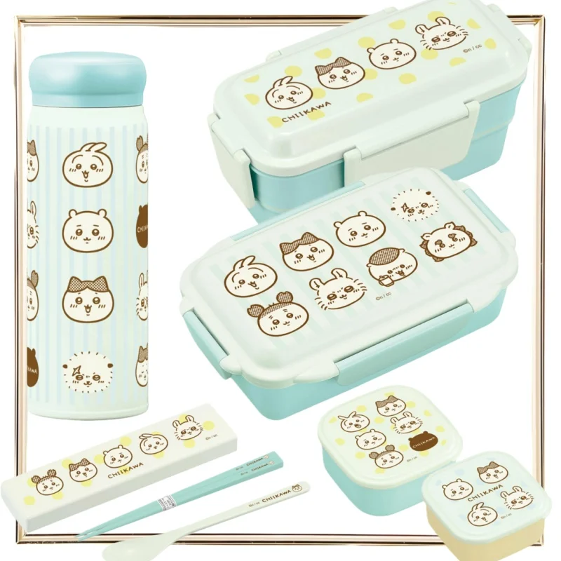 

Hachiware Nanka Chiisakute Kawaii Yatsu Lunch Box Usagi Tableware Set Fruit Bowl Portable Insulated Bucket Anime Peripheral