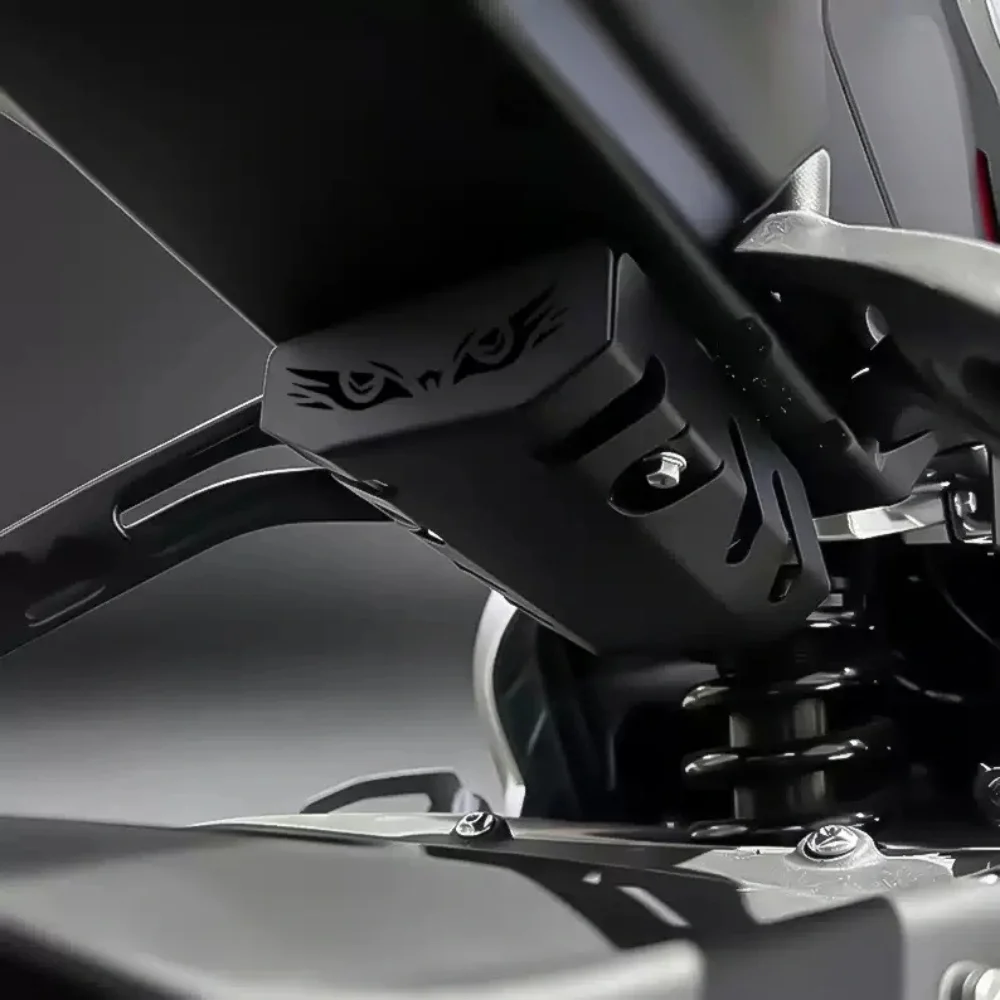 Stainless steel rectifier guard/motor protection cover for ZONTES 703RR, 703R, and 703T; non-destructive installation accessory.