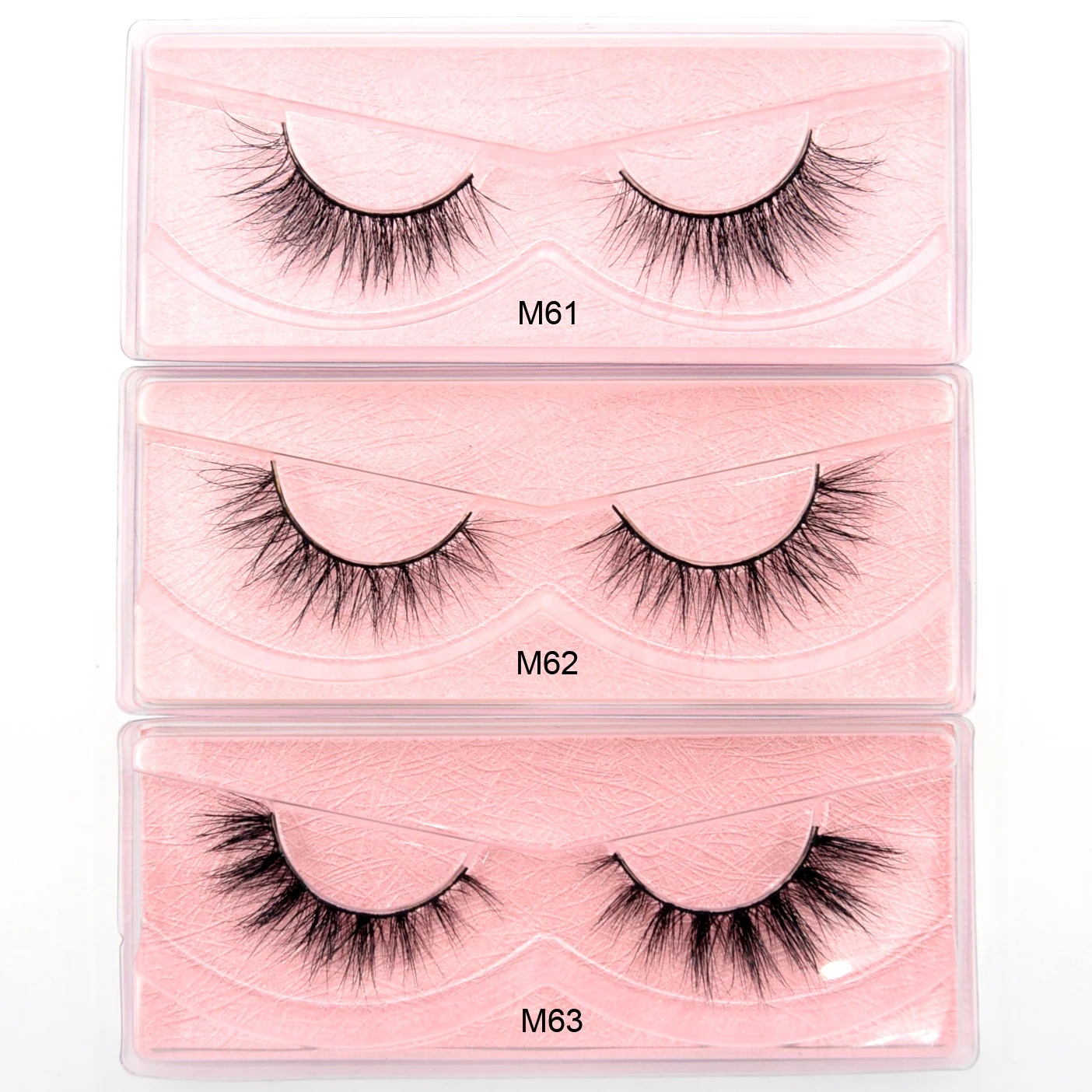 2คู่ครึ่งขนตา3D Mink Lashes ขนตาธรรมชาติสั้นขนตาปลอม Faux Cils แต่งหน้าขายส่ง Fake Eyelash Extension