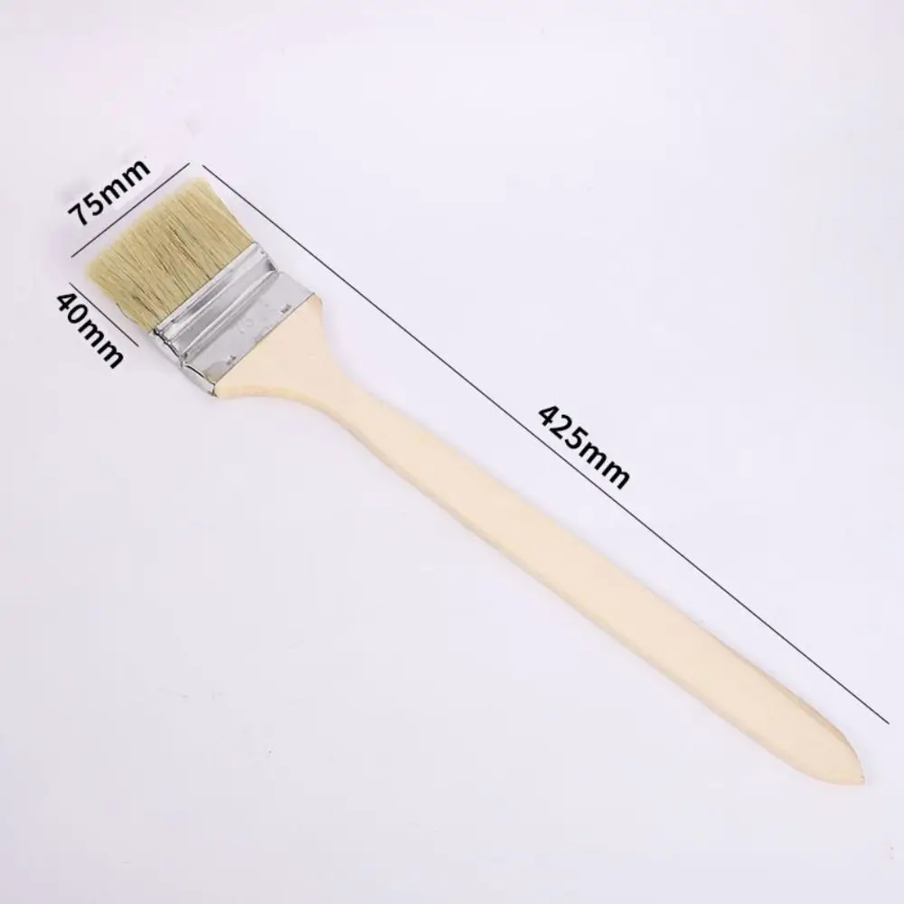 

Long Handle Elbow Marine Paint Brush Mixed Pig Mane Hair Solid Wood Handle Elbow Paint Brush Cleaning Tool Wall Painting