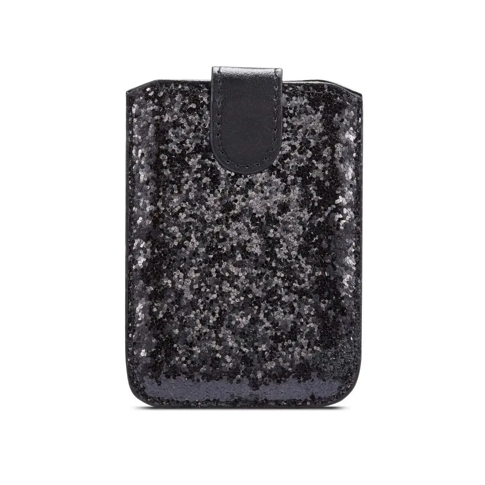 

Adhesive Sticker RFID Blocking Credit Card Holder 5 Cards Glitter Bling Credit ID Card Pocket Waterproof Portable
