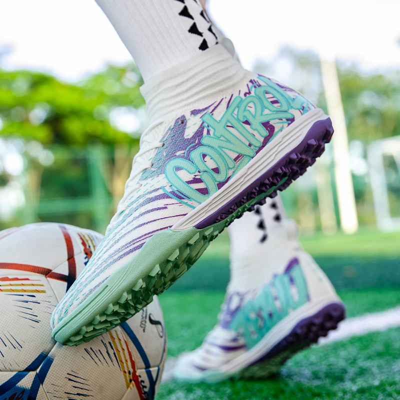 

Soccer Shoes Men Outdoor New Anti-slip Grass Comfort Breathable Lace-up Football Boots Lightweight Casual Sports Shoes Men