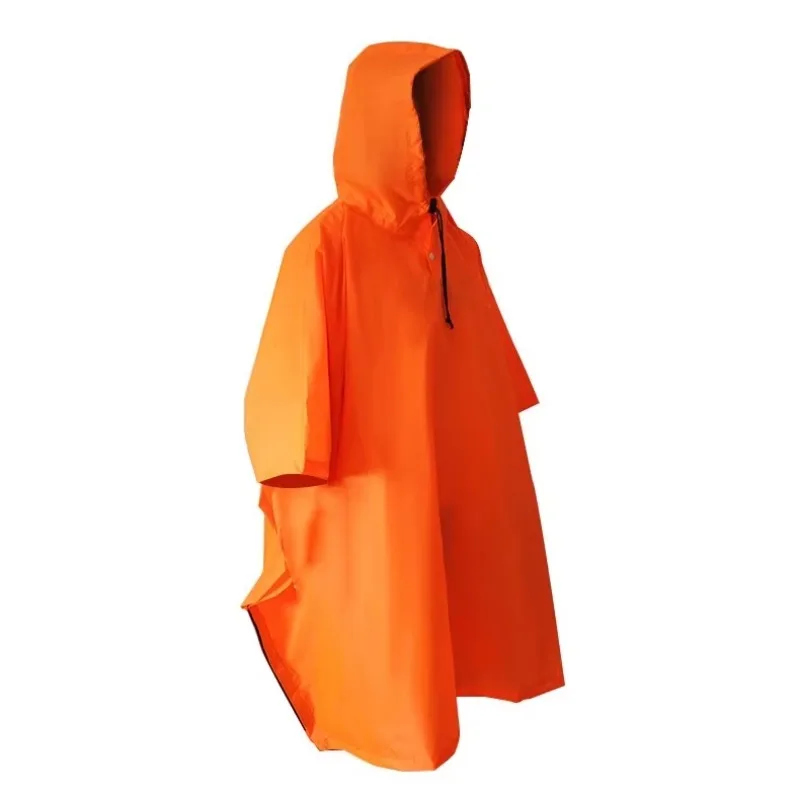 Waterproof polyester raincoat outdoor camping poncho adult cape raincoat