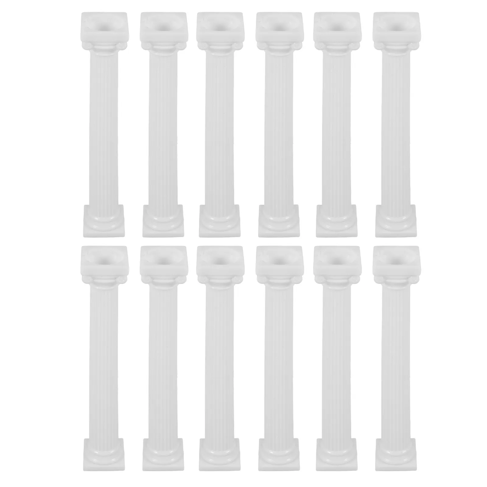 12Pcs Roman Column Cake Support Rods Vintage Wedding Tiered Cake Stand DIY Decorative Pillars for Dessert Table Display Stable