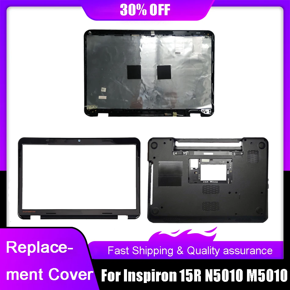 New Laptop LCD Back Cover For Dell Inspiron 15R N5010 M5010 M501R Front Bezel Top Upper Bottom Case Replacement Rear Lid