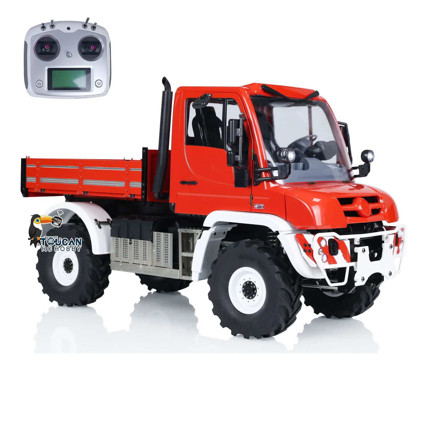 In Stock 1/10 Metal U423 4x4 RC Off-road Vehicle Bucket Radio Rock Crawler Car Light Sound 2 Speed Transmission Finished Model