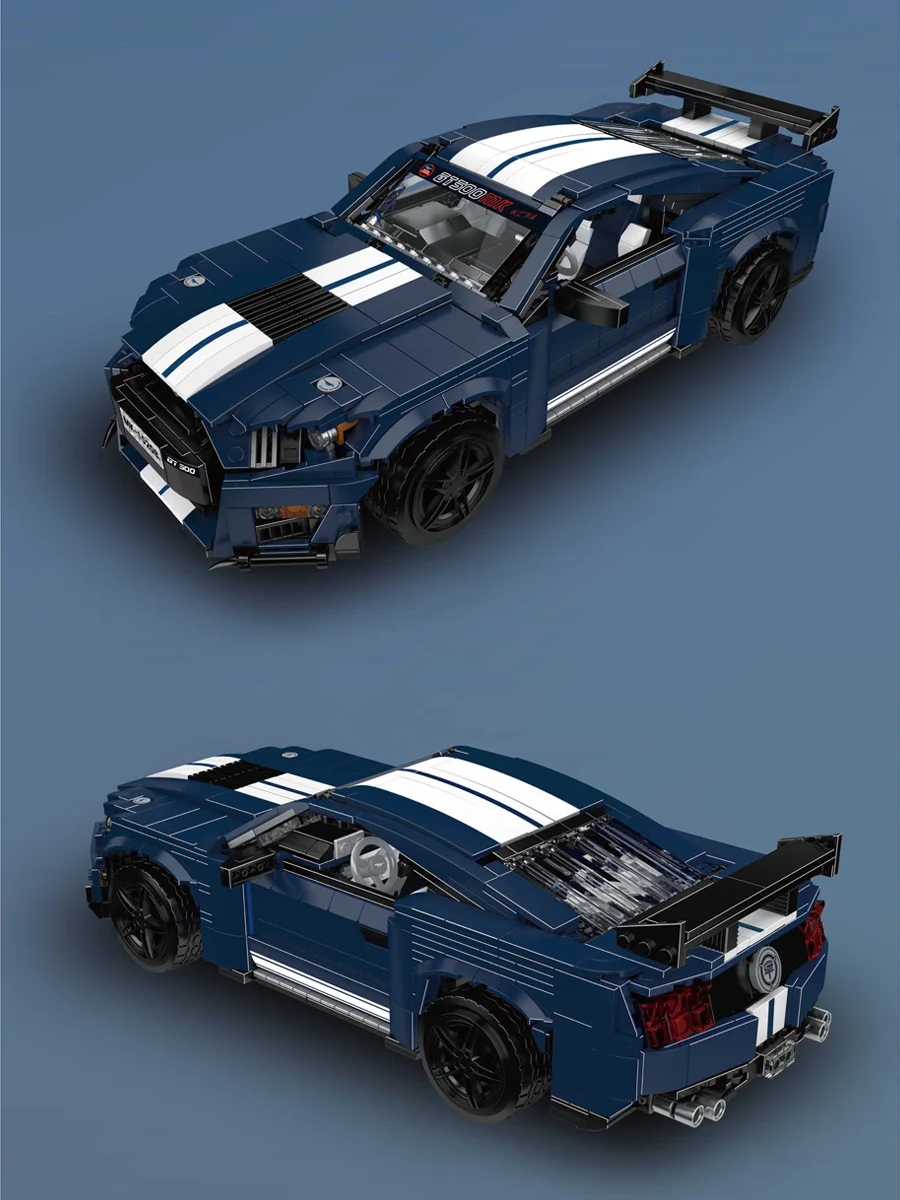 Nieuwe 1556 STKS Mold King 10208 Technische GT500 Bouwstenen Bricks Sheby Cars Model Set voor Volwassenen Kinderen Kerst Pasen Geschenken