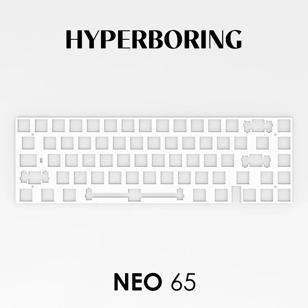 

Пластина для клавиатуры Neo65: настраиваемая из PP, POM, PC, алюминия, FR4, с горячей заменой, для игровых клавиатур