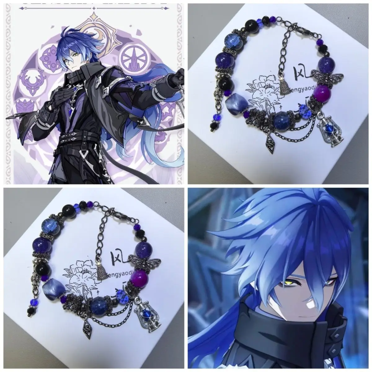 Genshin Impact Cute Cartoon Anime Flins  Bracelet Personality And Fashion Holiday Gift For Family And Friends Birthday Gift view 3