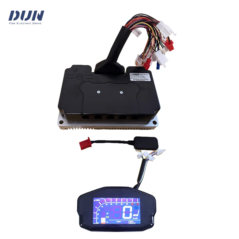 ND96450 V2 Fardriver 96V Hall Type BLDC 170A Phase 450A PMSM Motor Motherboard with DKD Display Speedometer
