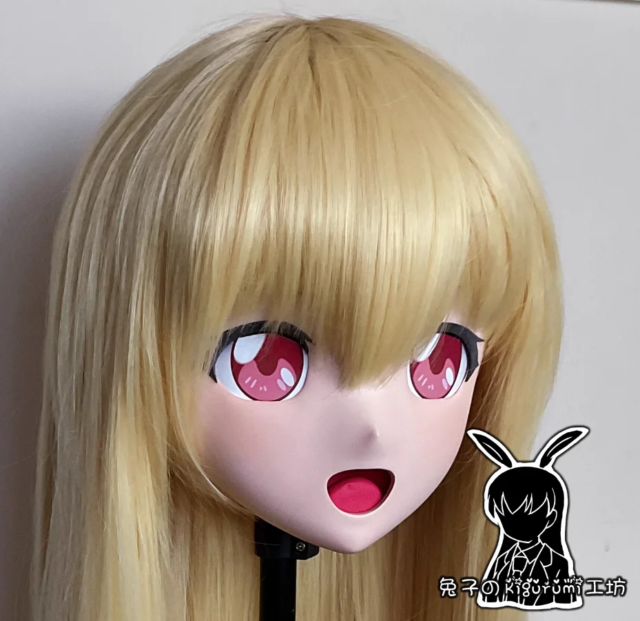 

(RB24011)Customize Full Head Quality Handmade Female/Girl Resin Japanese Anime Cartoon Character Kig Cosplay Kigurumi Mask