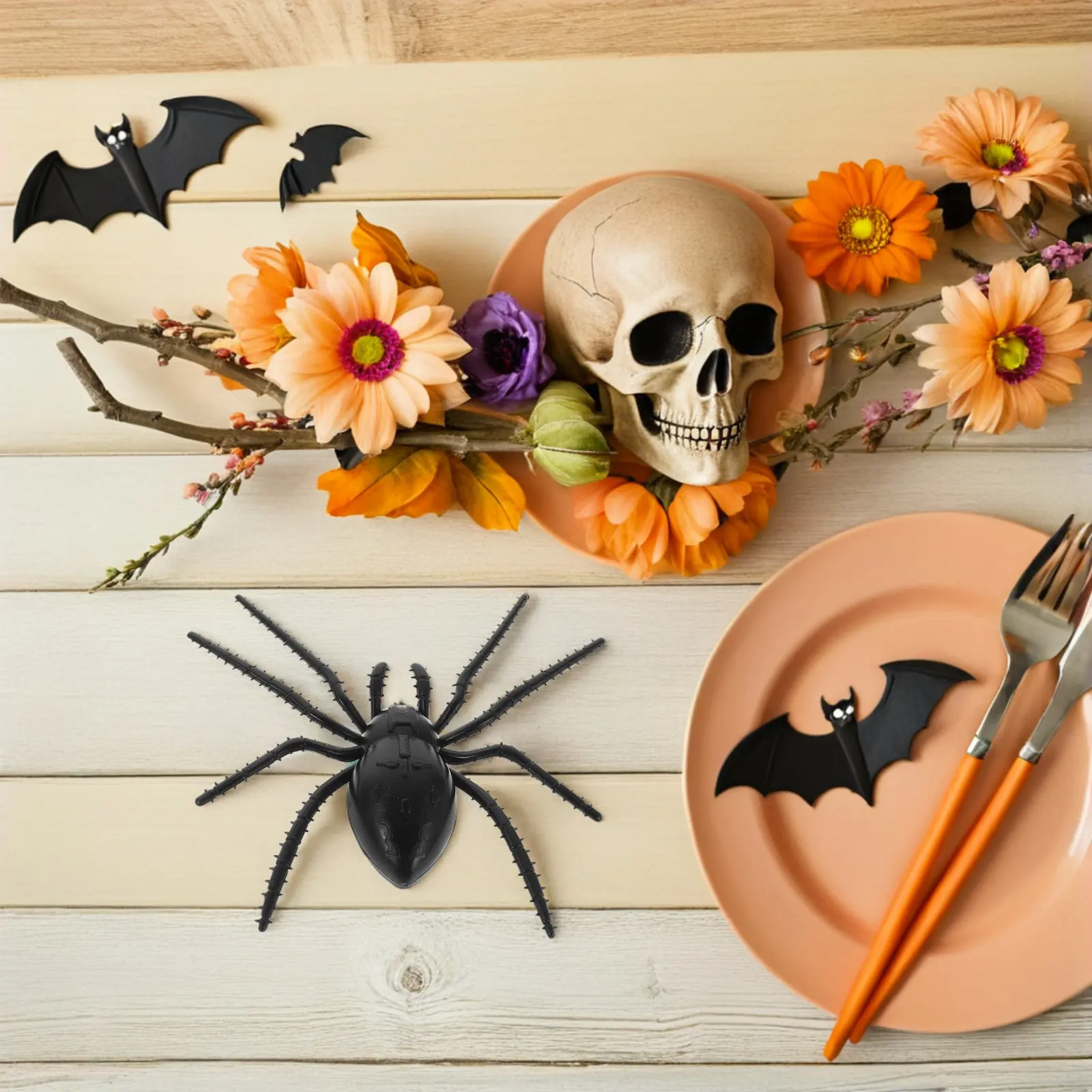 ハロウィンパーティー、クリスマス、新年イベントの装飾品20個。イベント装飾、イベントプランナー、生物教師向け、リアルなデザイン。