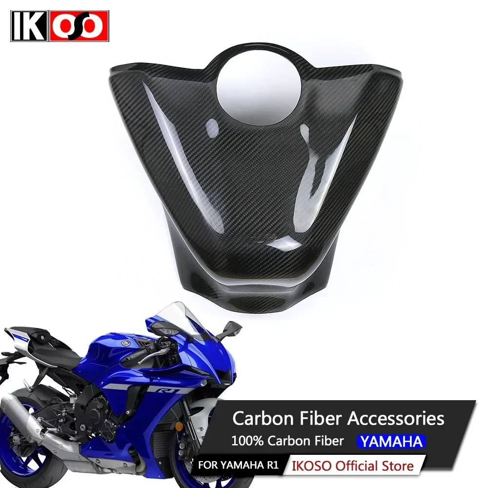 For Yamaha R1 R1M 2020 + Carbon Fiber Full Tank Extender Cover Extender Full Dry Carbon Fiber Motorcycle Parts and Accessories