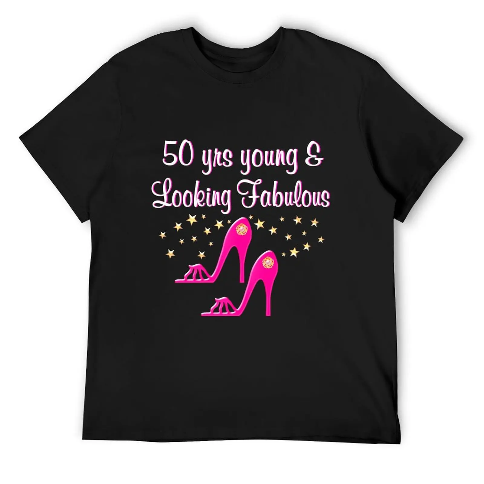 

50 YEAR OLD SHOE QUEEN T-Shirt custom t-shirts custom t shirt cotton graphic tees customs oversized t shirt men