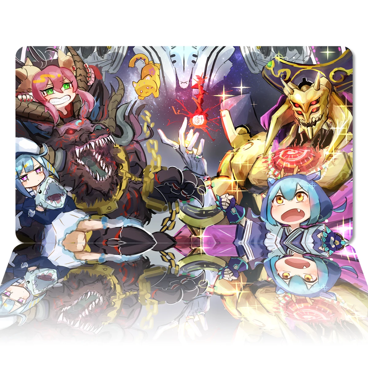 YuGiOh Mat Eldlich ZEUS - Sky Thunder Evil Twin TCG CCG Board Game Card Game Mat Mouse Pad Anime Rubber Desk Pad Zones Free Bag