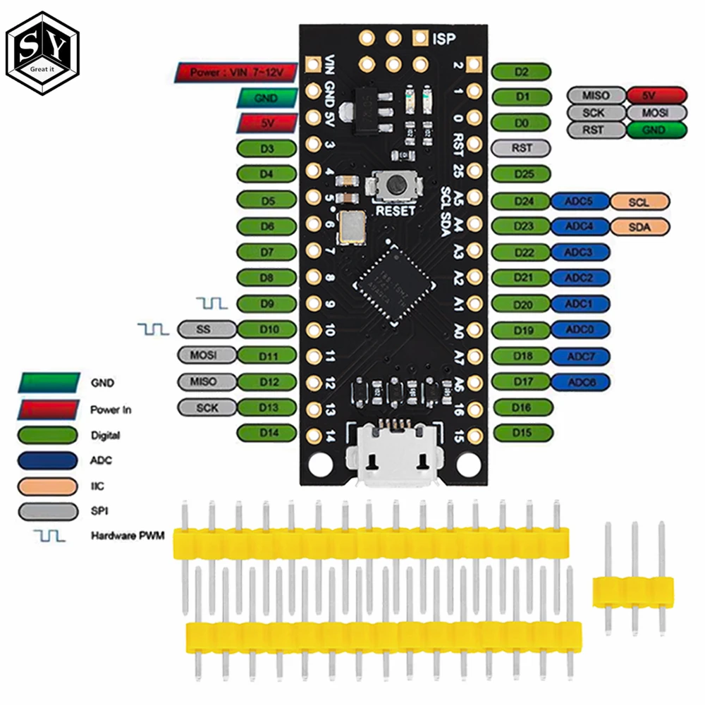 MH-Tiny ATTINY88 micro development board 16Mhz /Digispark ATTINY85 Upgraded /NANO V3.0 ATmega328 Extended Compatible for Arduino