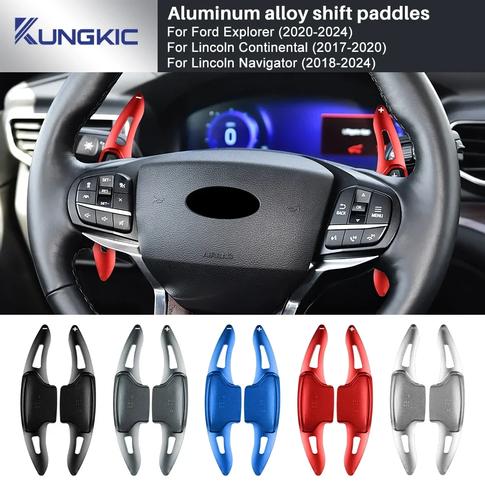 Car Steering Wheel Shift Paddle Paddles DSG Extension For Ford Explorer Lincoln Continental Navigator Corsair Nautilus Aviator