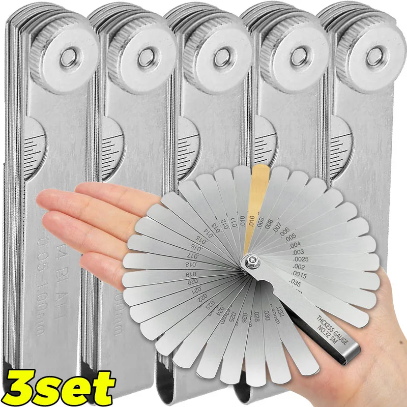 Spessimetro in acciaio inossidabile Spessimetro Spessimetro Spessimetro Strumento di misurazione dello spazio imperiale metrico universale Misurazione dell'hardware del tubo