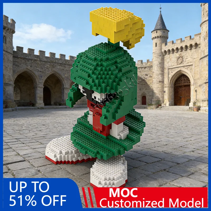 

Customize MOC Marvin The Martian Technology Model Building Blocks Constructio Assemble DIY Toy Idea Brick Children Christma Gift