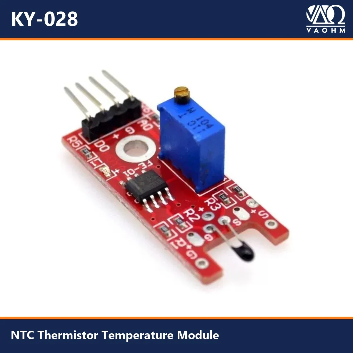 KY-028 NTC Thermistor Temperature Sensor Module Digital Analog Arduino