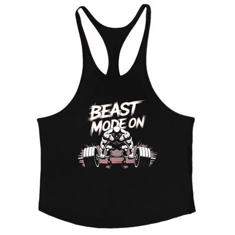 Fitness Homme Muscle Gym Stringer Vest - Men's Bodybuilding Cotton Y Back Debardeur, Comfortable Top for Workout Training