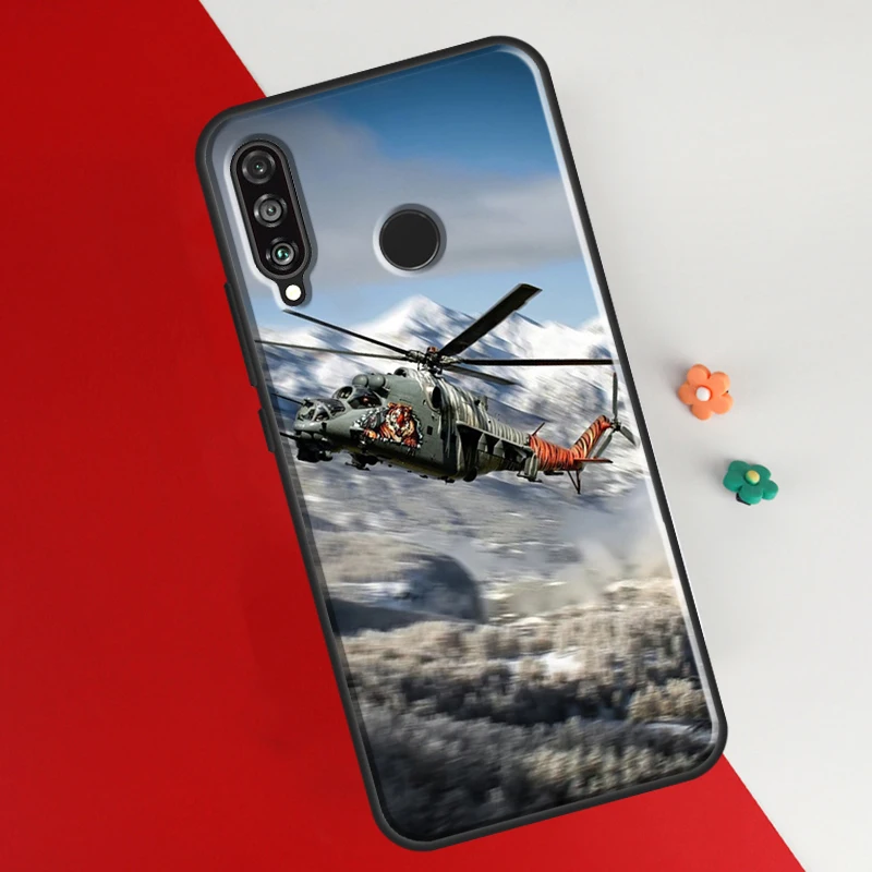 Mil Mi 24 Hind Helicopter Case For Honor 50 8X 9X 10i Cover For Huawei P30 P40 Lite P50 P20 Pro P Smart 2019 Nova 5T