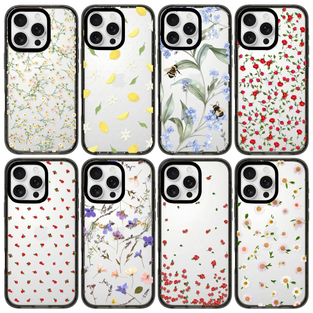

Lemon Black Acrylic Border Magnetic Case: Compatible with IPhone 12 13 14 15 16 17 Pro Max