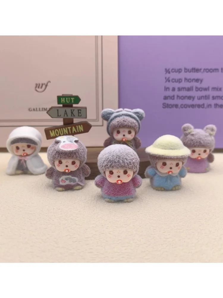 

for Monchhichi Ornament Desk Accessories Monchhichi Keychains Funny Desk Ornament Monchhichi Gift Fans Gift