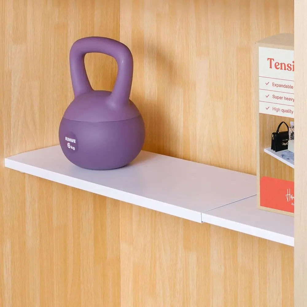 

Раздвижная полка-стеллаж для шкафа без сверления - Нескользящая полка на телескопической штанге для шкафа | Полки для шкафа (NO S)