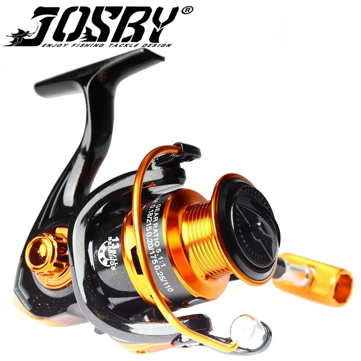 

JOSBY Fishing Reel Spinning 1000-7000 Series 13 BB Ball Bearings Metal Spool Wheel For Sea Saltwater Carp Pesca Durable Tackle