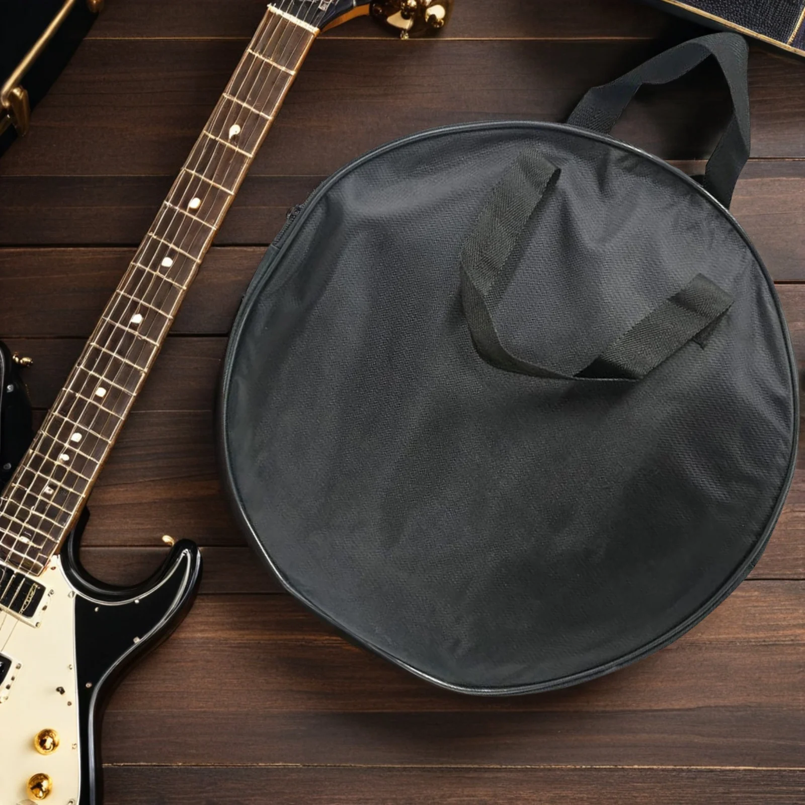 

Waterproof Bulge Cymbals Bag Handle Compact Snare Drum Black Pad Sticks Case Backpack