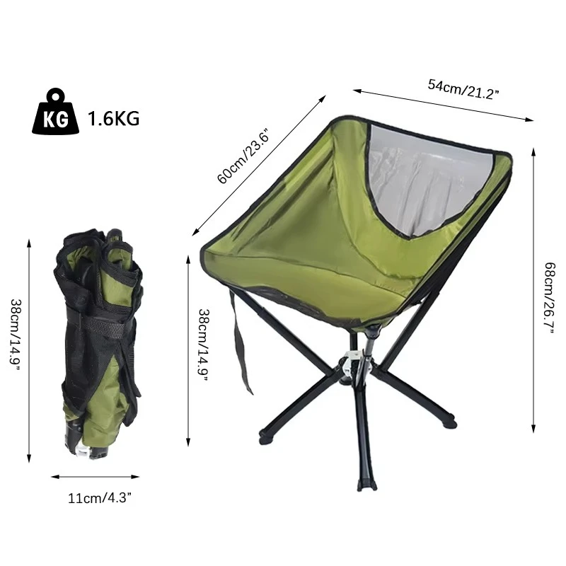 Outdoor Compact Camping Folding Beach Chair Compact Lightweight for Backpacking Hiking