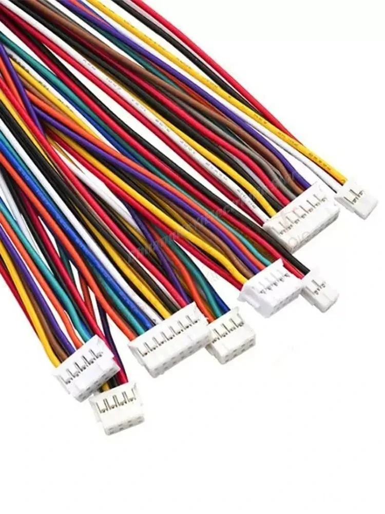 5Pcs PHD 2.0mm Double Row Terminal Wire Connecting Wire 2*2/3/4/5/6/7/8/9/10p Single and Double Head Electronic Cable 1007-26awg