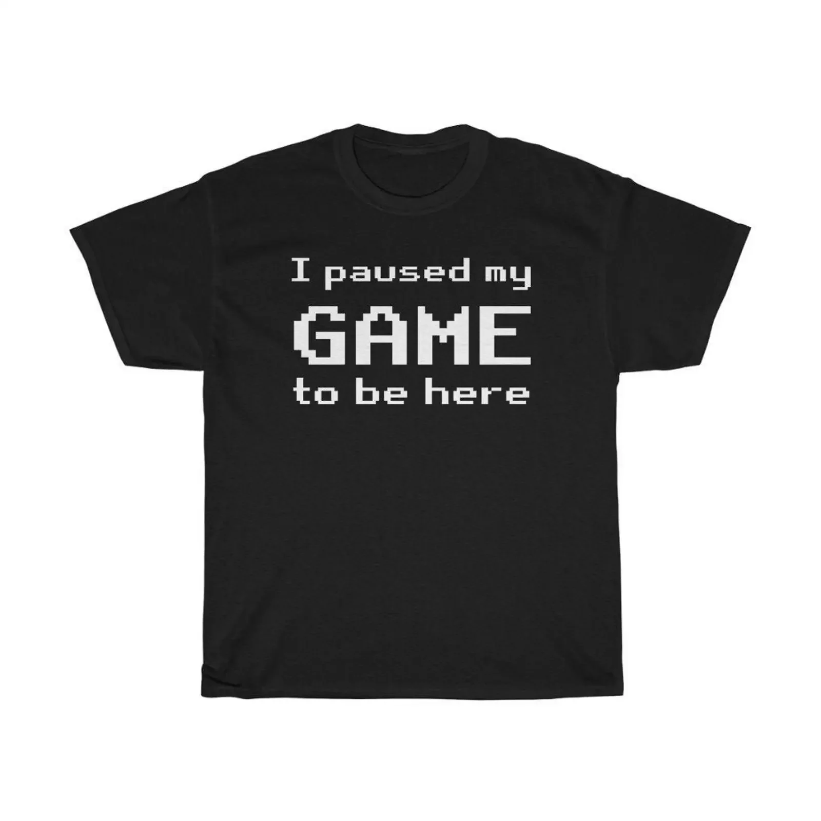 I paused my game to be here T Shirt Gamer Nerdshirt Geek Gaming Idea Nerd vintage Washed Soft fashion Stylish streetwear