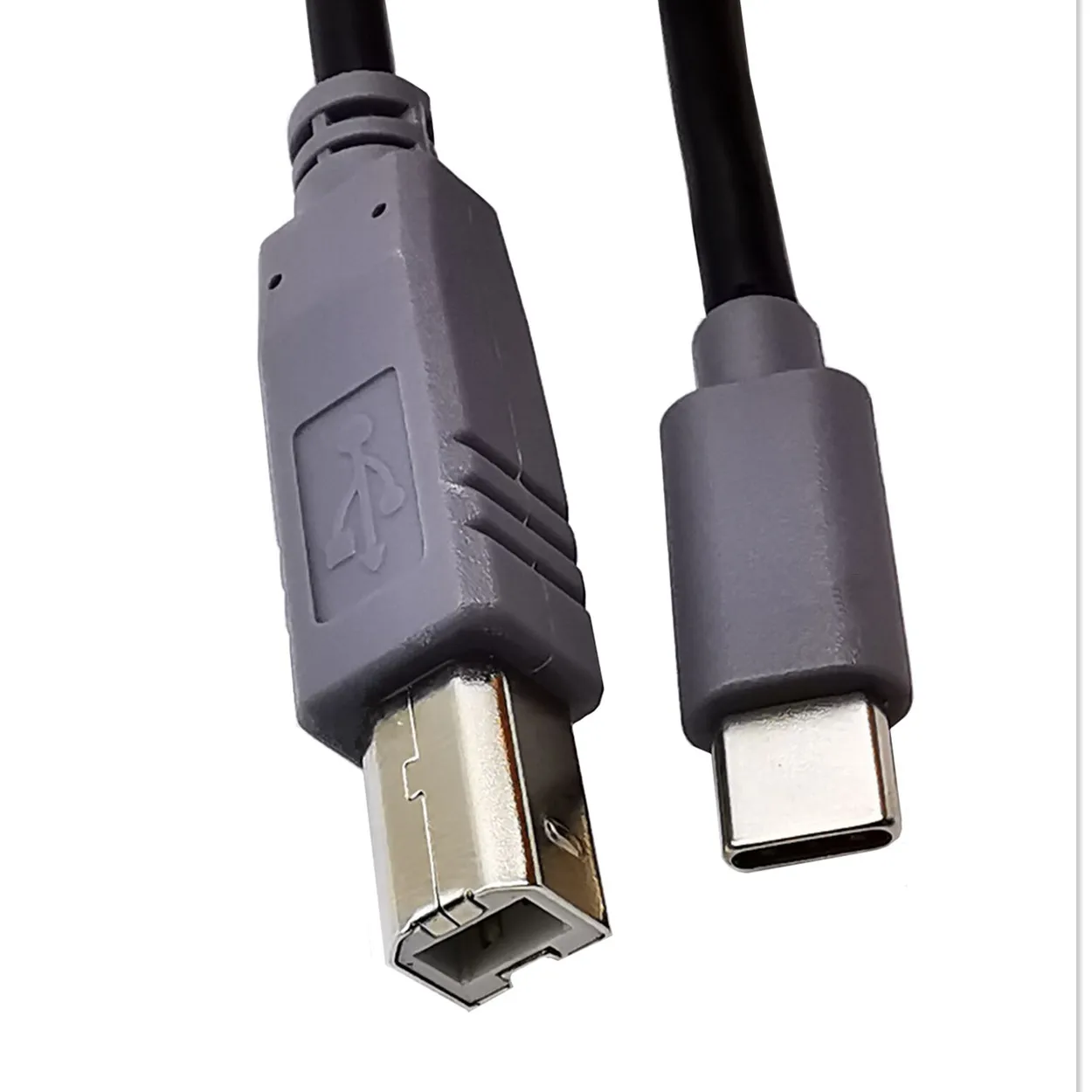 USB-C USB 3.1 Type C Male Connector to USB 2.0 B Type Male Data Cable for Cell Phone&Printer&Hard Disk 1m