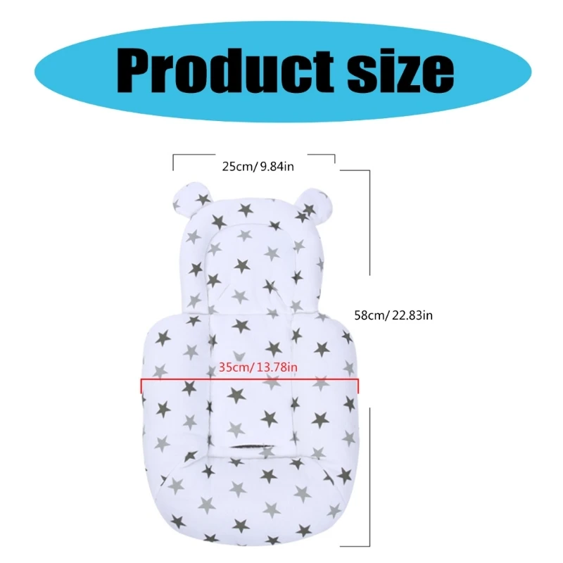 Upgrades Infant seats liners for Full Body Support Baby Pram liners seats Cushions with Thick Side Wing Car seats Pad 0