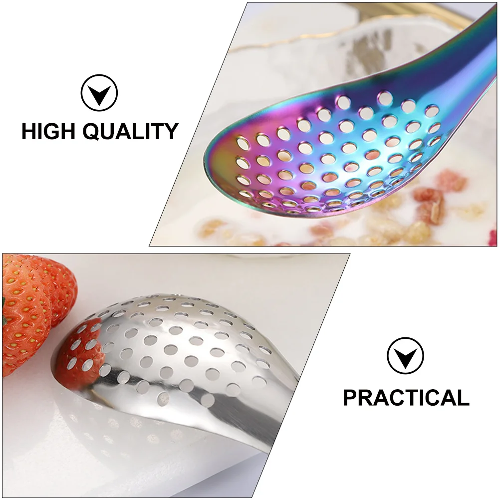 

5Pcs Stainless Steel Caviar Spoons Ergonomic Kitchen Tools for Careful Food Handling At Home Bars Restaurants