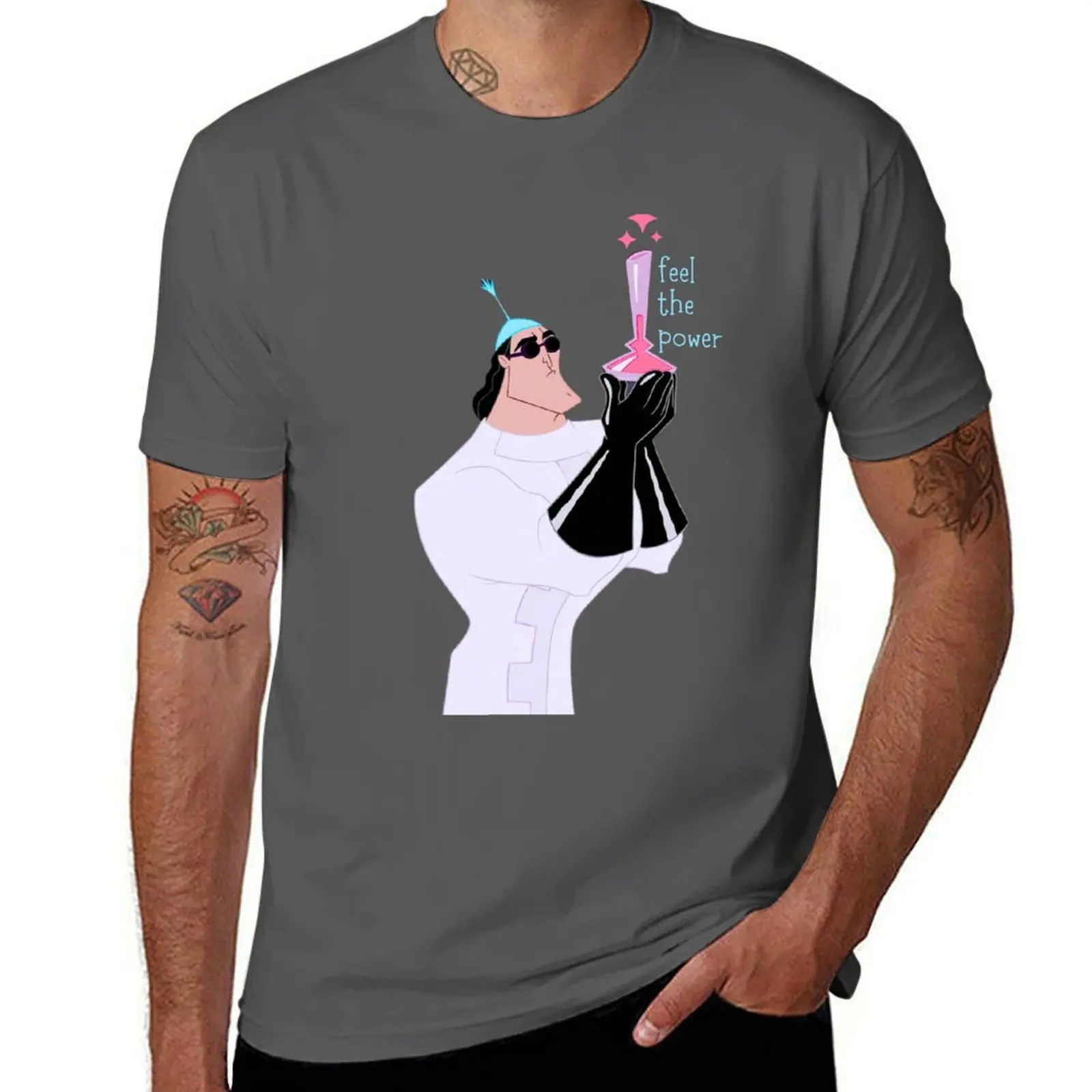 

To the Secret Lab, Kronk! (Henchman with potion) T-Shirt cotton t shirts man 100% t shirts with prints T-Shirt