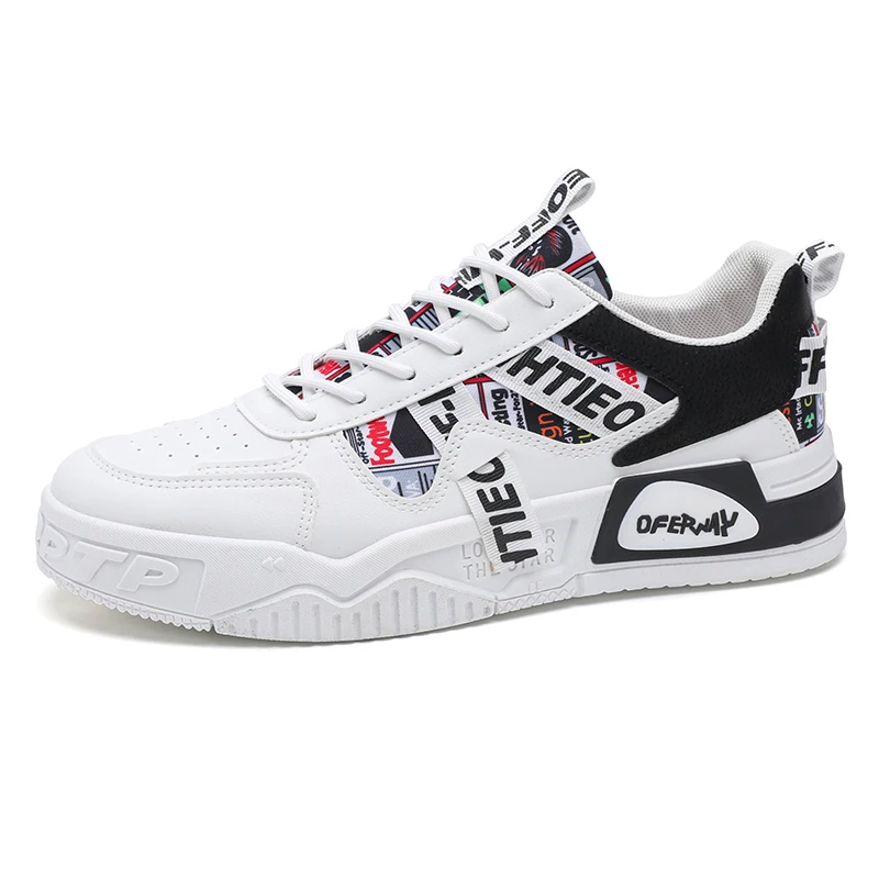 

Fashion sports shoes casual youth walking non-slip spring and autumn breathable men 2025 vulcanized shoes Spring and Autumn