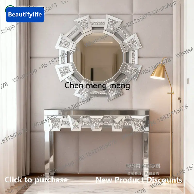 

Стол для прихожей в европейском стиле M183, приставной столик для входной двери, витрина для отеля, декоративный шкаф, зеркальный столик для прихожей