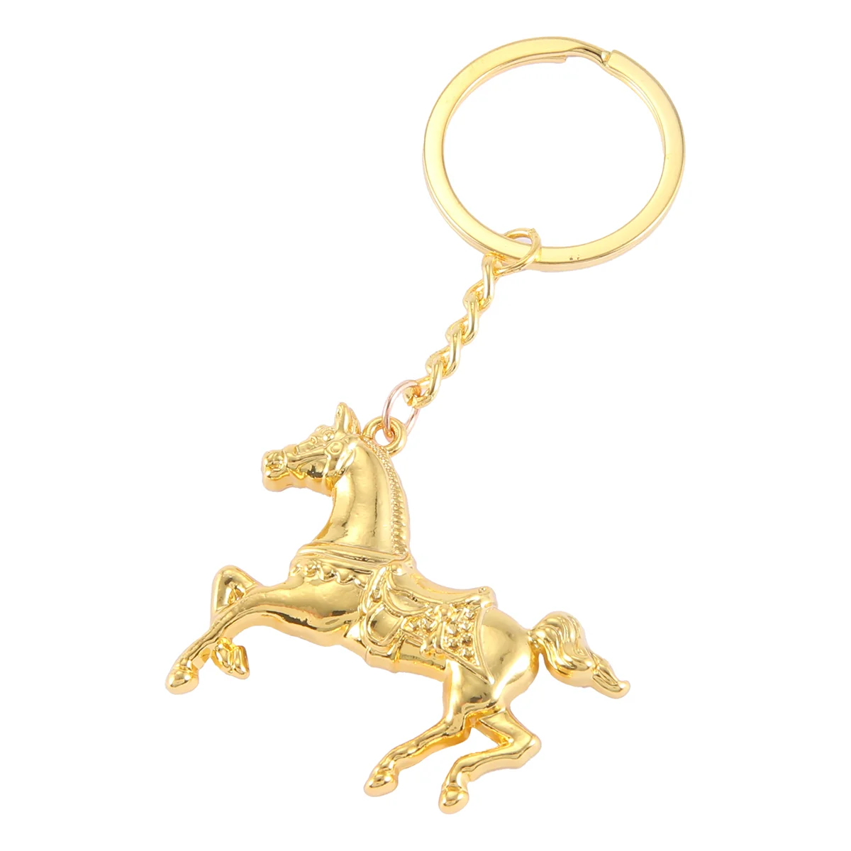 ADP-DIY Fashion Horse Key Chain Car Keychain Ring Keyfob Zinc Alloy Keyring