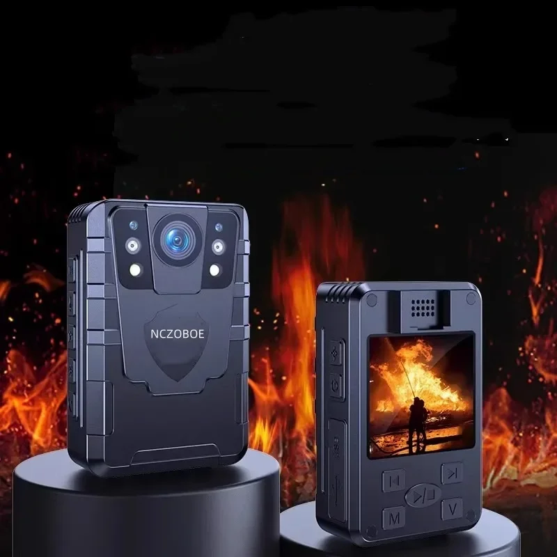 NCZOBOE 1080P HD Mini Body Camera 2 Inch IPS Touch Screen Infrared Night Vision Mini Cam Law Enforcement Video Recorder  Bodycam