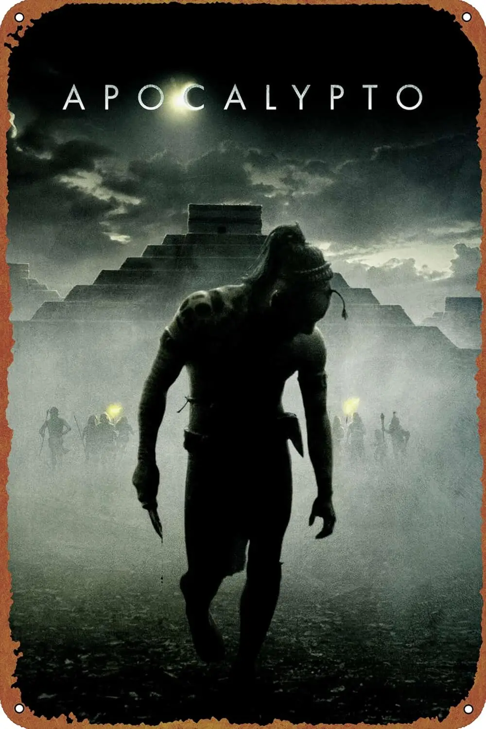 Apocalypto Movie Poster Tin Sign Metal Sign Retro Wall Decor for Home Gate Garden Bars Restaurants Cafes Office Store Pubs Club