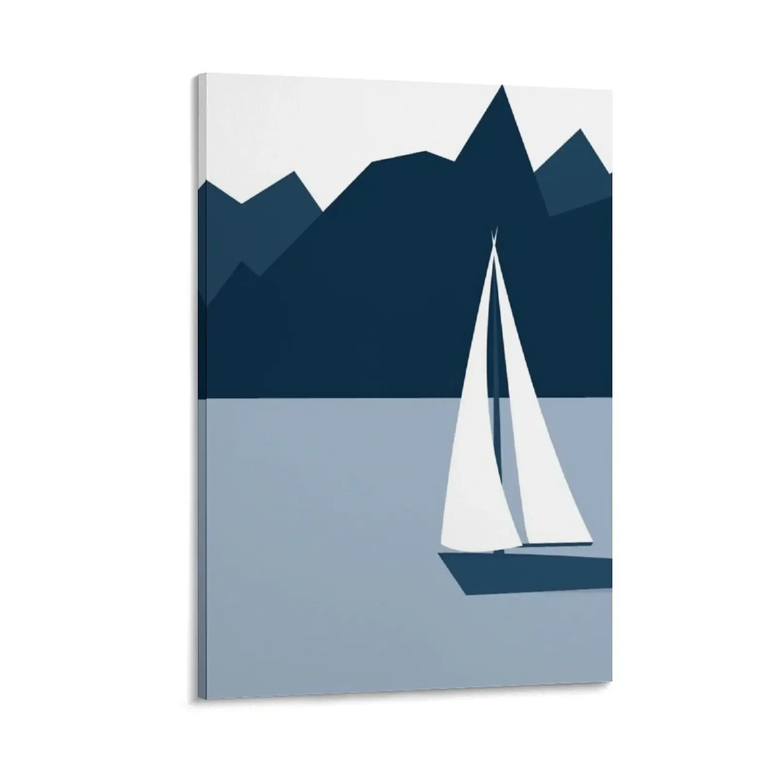 

Pacific Northwest Sailboat Canvas Painting Decor for room aesthetic room decor