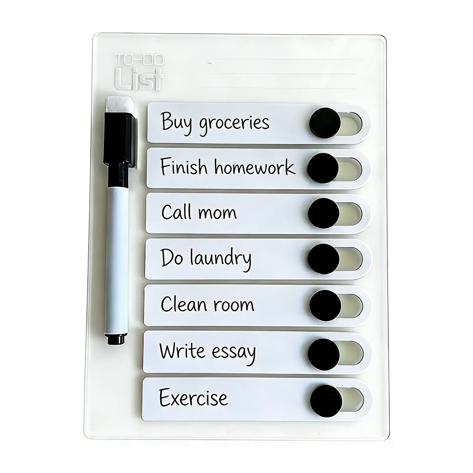 Magnetic Grocery List For Fridge Home To-do List Waterproof Erasable Magnetic Supplies Kids Routine Chart For Schedule Reminder