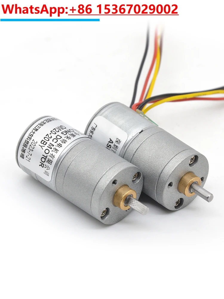 ASLONG GM20-20BY Stepping Motor for Water Light Needle Two phase 4-wire Stepping Micro DC Reduction Motor