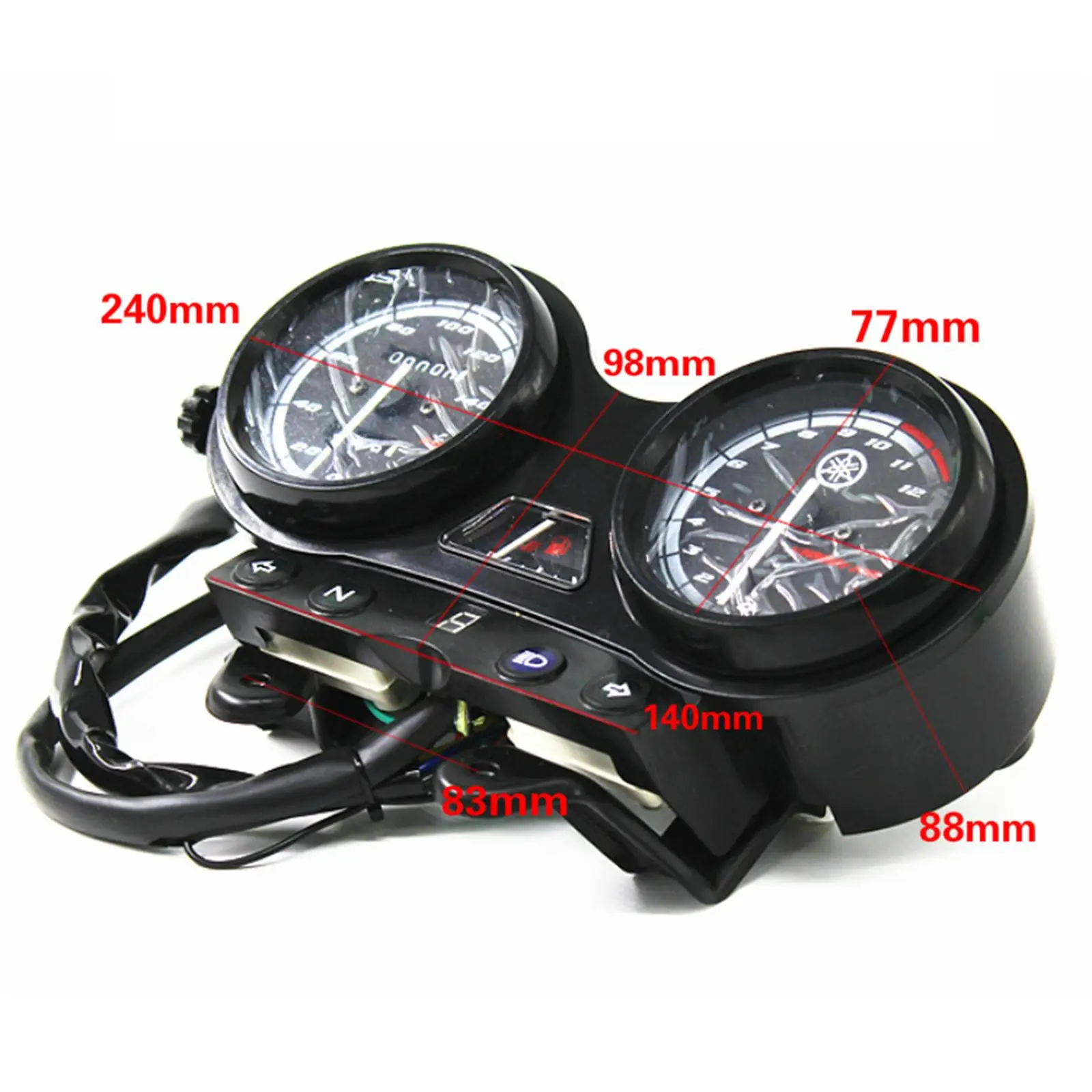 Motorcycle Instrument Gauge,Digital Gauge Tachometer,Digital Display Speedometer