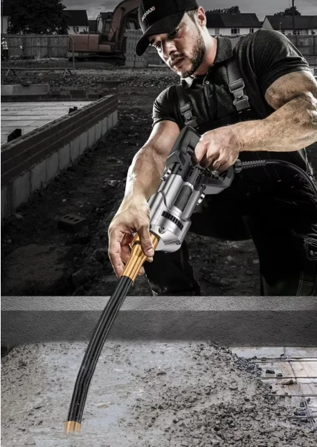 Portable 2M 3M 4M Cement Vibrating Rod Industrial Grade Construction Site Concrete Vibrator Small Vibrating Rod for Building