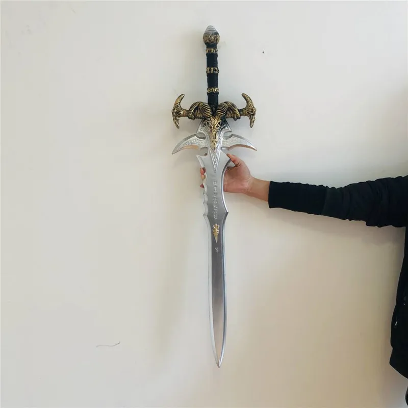 Imagem -05 - Wow Arthas Menethil Arma Frostmourne Espada Mundo da Geada Triste Espada Cos Brinquedo Espada 1:1 Crianças Simulação Arma do Plutônio Prop